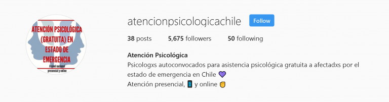Atención Psicológica Chile – gratuita para afectados por el estado de emergencia