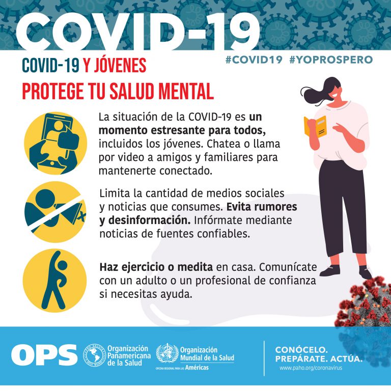 COVID-19 y Jóvenes. Protege tu salud mental