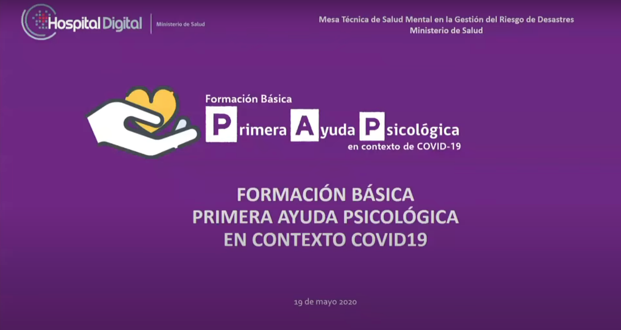 Capacitación Primeros Auxilios Psicológicos