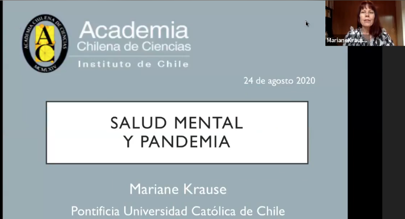 Charla; Salud mental y pandemia