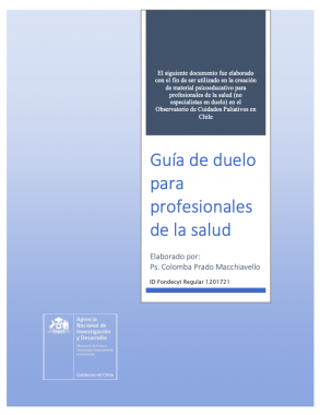 Guía de duelo para profesionales de la salud