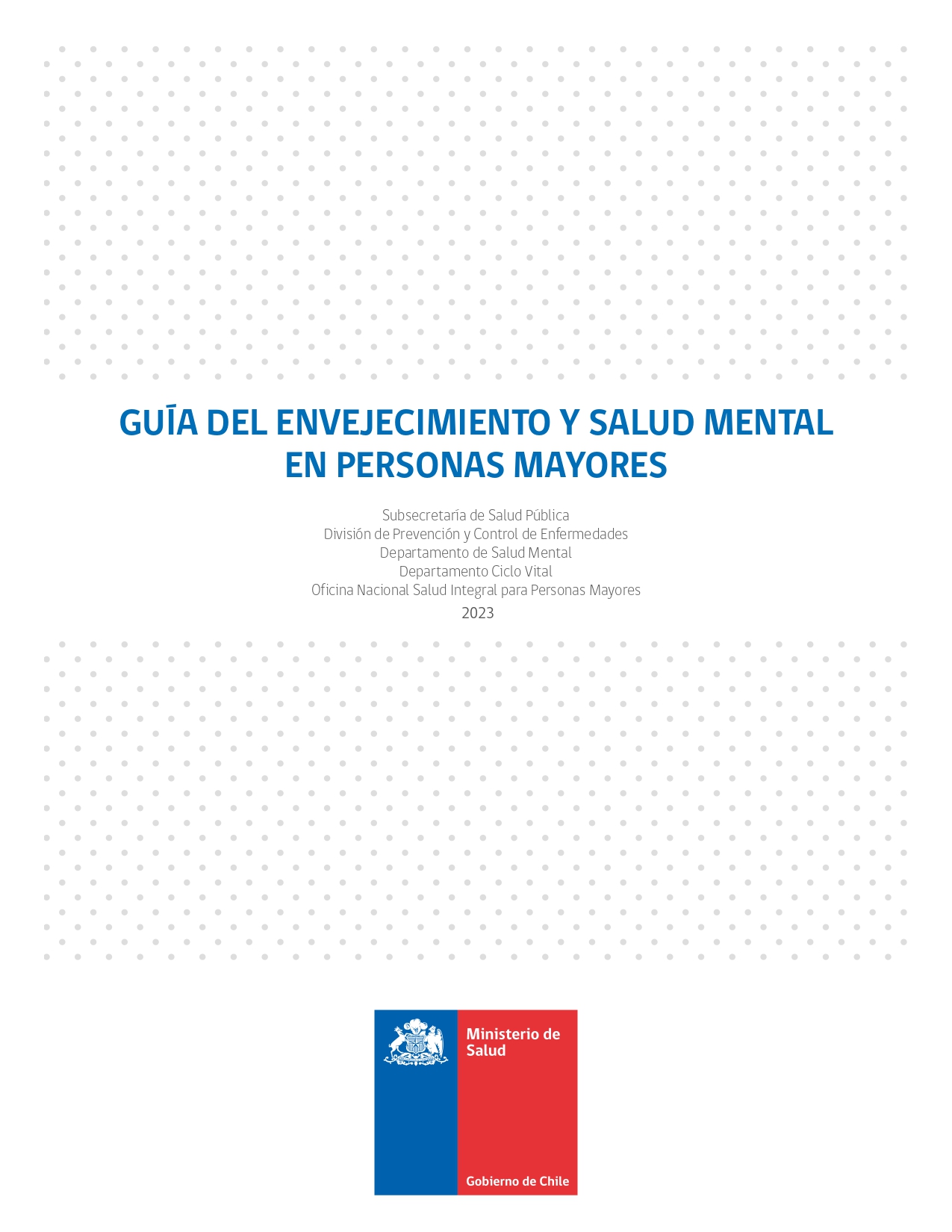 Guía del envejecimiento y salud mental en personas mayores